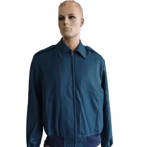 Quality Blue Fabric Standard Military Issue Jacket With 2 Pockets Waterproof Breathable Polyester for sale