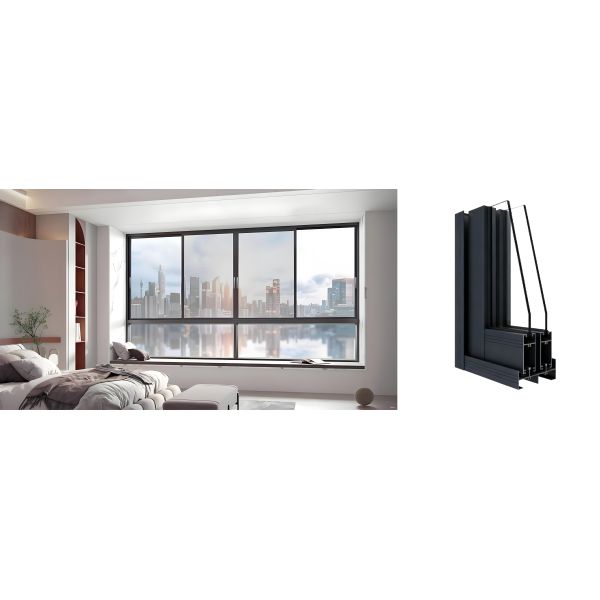 Buy GC90 Aluminum Frame Sliding Windows Anodized Commercial Aluminum Sliding Windows at wholesale prices