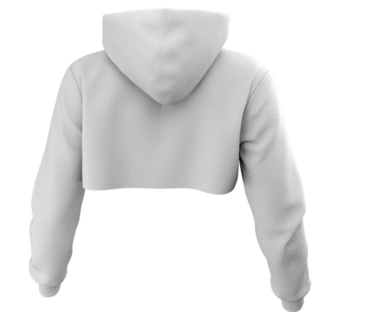 Long Sleeve Printing Crop Top Sweatshirt