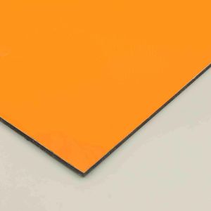 Quality Antibacterial Orange Pvdf Antiscratch Acp Cladding 8x4 Aluminium Composite Sheet Acp Sheet Exterior Alu Thick 0.4cm for sale