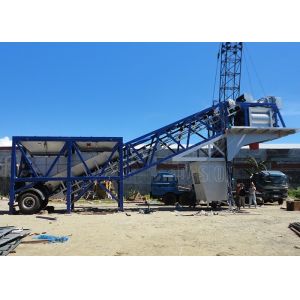 Ready Mix Mobile Concrete Plant Fully Automatic Small Portable Concrete Batch