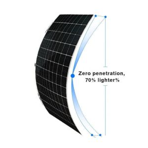 Mono PV Panel 100w 200w 250w 300w 400w 500w ETFE Semi Flexible Solar Panels with
