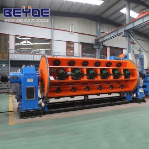 China Tubular Rigid Stranding Machine Taping Head With Auto Loading Bobbins on sale
