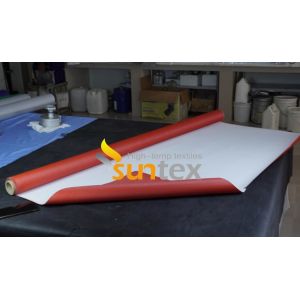 Professional Safety Pu Coated Fiberglass Fabric Fire Blanket Heat Insulation