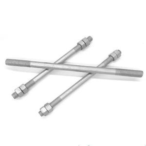 Quality Carbon Steel Threaded Stud Bolts with Unified Coarse Thread and Hexagon Head for sale