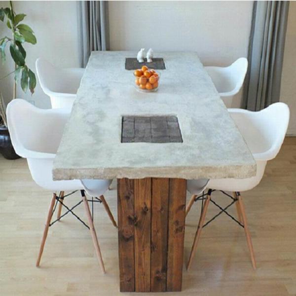 Home Furniture Modern Living Room Concrete Table White Round Concrete Coffee Table
