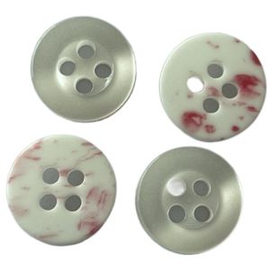 Four Hole Fake Pearl Effect Use On Shirt Fancy Plastic Buttons With Colorful