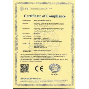 Shenzhen Topview Display Technology Co.,Ltd Certifications