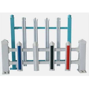 D Section Green Powder Coated Steel Palisade Wire Mesh Fence