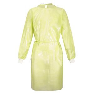 Polypropylene 50 Gsm Frock With Waterproof Microporous Film Waterproof