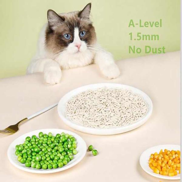 Buy Natural Dust Free Tofu Cat Litter For Fast Clumping And Easy Flushing 1.5mm at wholesale prices