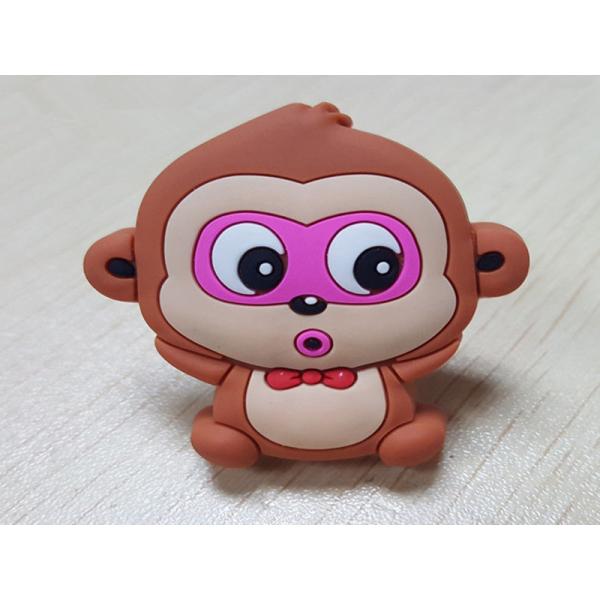Buy Animal Monkey Rubber Knobs  Childrens Bedroom Drawer Knobs Soft Plastic Dresser Handles at wholesale prices