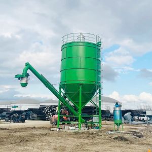 Custom Mobile Loader Cement Filling Automatic Silo Feeding System Auger Screw