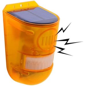 warning light sound sensor alarm lamp solar panel Security Alarm for farm garded