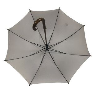 23 inch straight auto open umbrella with wooden shaft and wooden handle umbrella