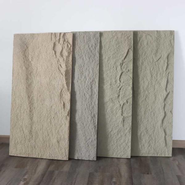 Quick Installation PU Faux Stone Wall Panel Mushroom Stone Polyurethane 1200 * 600mm