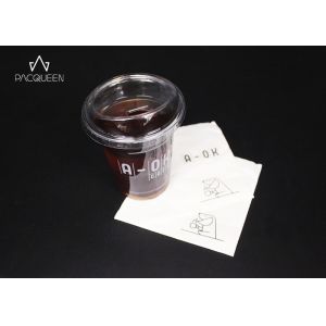 Takeaway Cold Drink Disposable Cups Flat Lids For Ced Soft Drink
