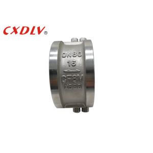 Quality Wafer Spring Assisted Dual Plate Check Valve Short Length PN16 Pressure Durable for sale