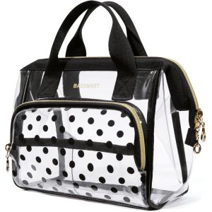 Lightweit Transparent makeup bag Organizer Case for Women Cute CosmeticsPouch