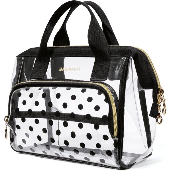 Lightweit Transparent makeup bag Organizer Case for Women Cute CosmeticsPouch