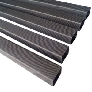 Quality Rigid, Durable &amp; Precision-Made Square Carbon Fiber Tube, Roll Wrapped or Pultruded for sale