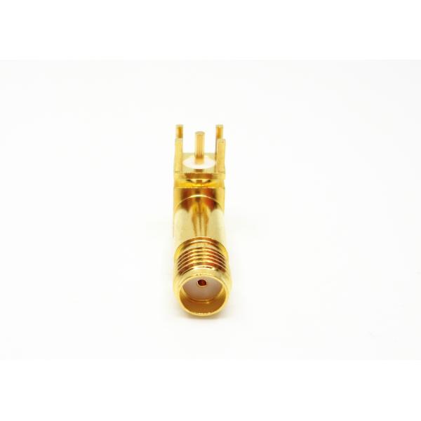 Buy 50Ohm PCB Panel Solder Mount 90 Degree SMA RF Connector at wholesale prices