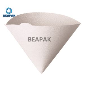 40/100 Count Cone Coffee Filters Gravure Printing Coffee Paper Filter