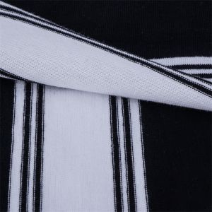Skin-Friendly Comfortable And Breathable Striped Knit Fabric For Casual Wear