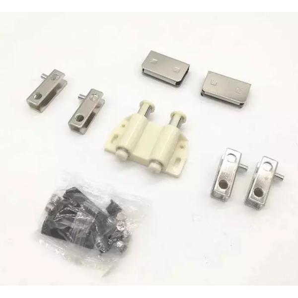 Smooth-Operating Glass Door Pivot Hinge Sets with Magnetic Catch Latch PSS/SSS Finish