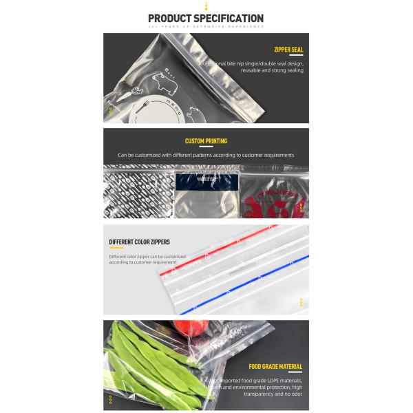 Food Grade Biodegradable k Bags Polythene Packaging Plastic Pe Food Bag