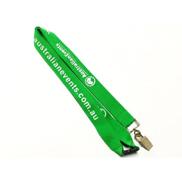 Buy Common Custom Polyester Lanyards Metal Clip Safety Breakaway Festival Gift at wholesale prices