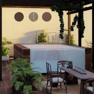 High Light Transmission Portable Living Modular Shipping Container Pool for