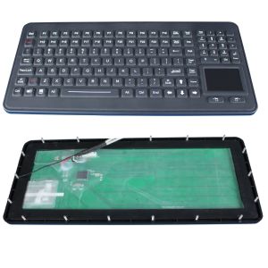 120 Keys durable antimicrobial silicone keyboard with touchpad numeric keypad