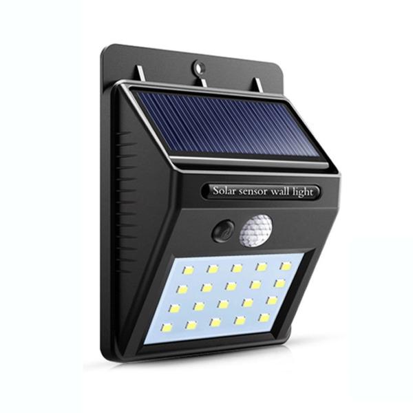 800mAh 200LMs Solar Powered 20 Led Motion Sensor Light Wireless Exterior