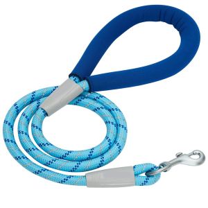 Strong Nylon Rope Dog Leash Soft 4 Feet Length With Neoprene Handle Eco -