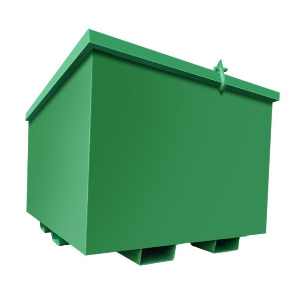 High Loading Efficiency Garbage Skip Bin For Compressed Garbage Truck Customized