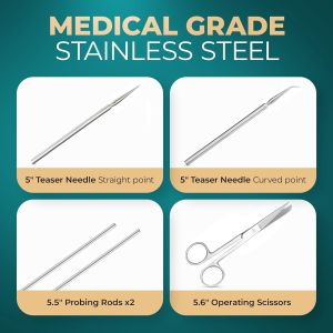 38 PCS Advanced Dissection Kit Biology Lab Anatomy Dissecting Set with Stainless