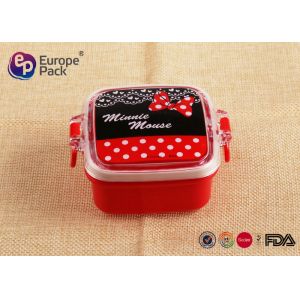 Personalized Kids Plastic Lunch Boxes With ISO9001 Sedex Disney Walmart