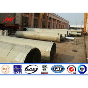 Quality Transimission Line Octagonal Galvanized Steel Power Pole 70FT 94FT 120FT for sale