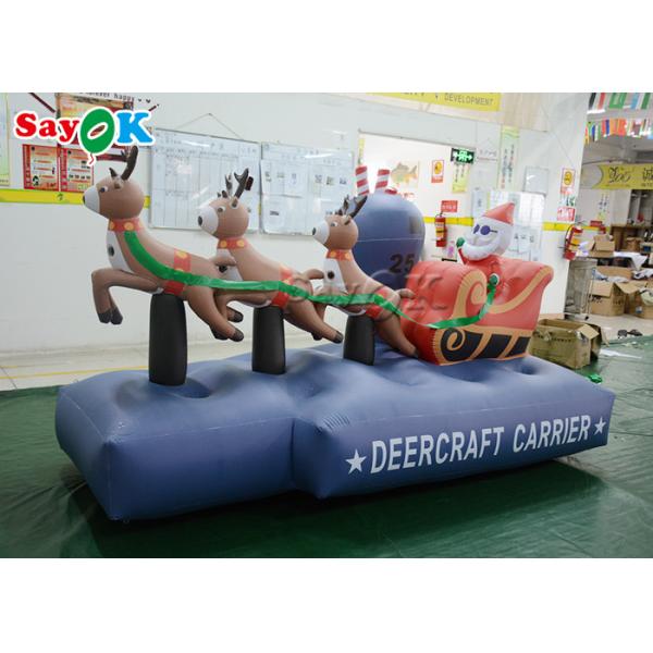 Three Reindeer Inflatable Holiday Decorations