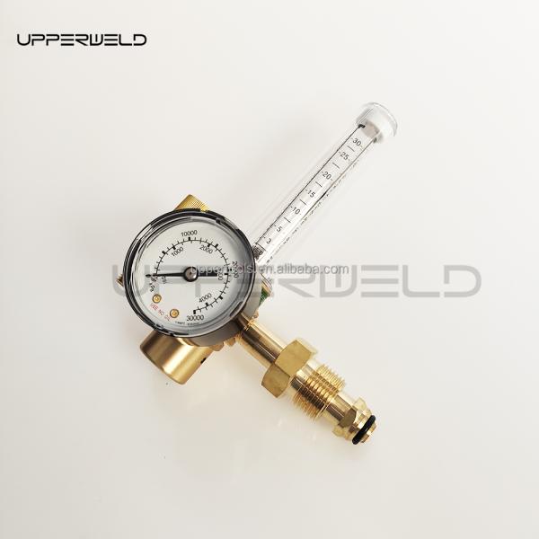 Gold Full Copper Flowmeter for Argon/CO2 MIG TIG Gas Regulator in Welding Industry