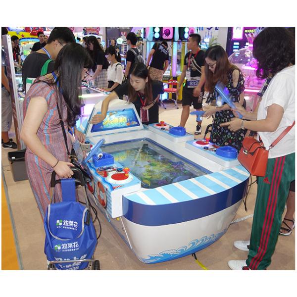1 ~ 4 People Kids Arcade Machine With Coin Pusher Fish Game Table Gambling