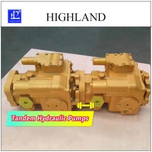 Compact Tandem Hydraulic Pumps Closed Circuit Hydraulic System Applications