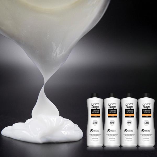3% 6% 9% 12% Hair Color Developer , White Moisturizing Hair Peroxide Cream