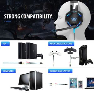 Deep Bass 50mm 117dB DC5V 3.5 Mm Gaming Headset