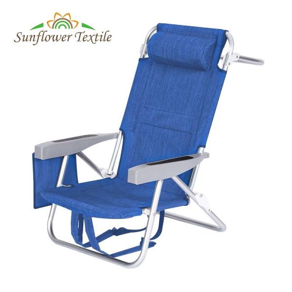 65*57*83cm Folding Lounge Beach Chair Aluminum Tube 600D Oxford Cloth Plastic