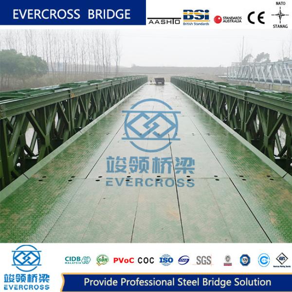 Buy Portable Steel Bailey Bridge ASTM Gr65 Temporary Bailey Bridge at wholesale prices