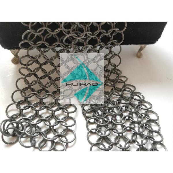 Backdrops Decoration Chain Mail Weave Stainless Steel Ring Mesh Drapery For Room Partitions Curtain