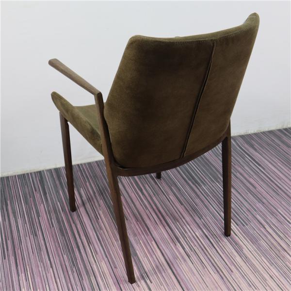 Buy Luxury Metal Wood Frame Kitchen PU Painted Dining Chair at wholesale prices