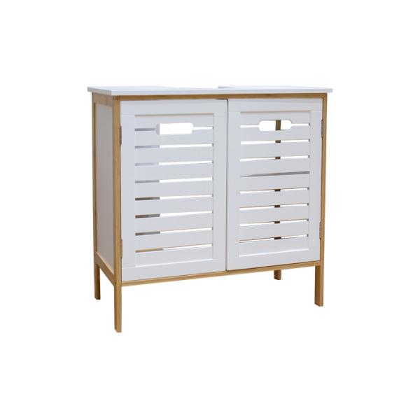 Buy BSCI Assemble 60*30*60cm Bamboo Bathroom Storage Cabinet at wholesale prices